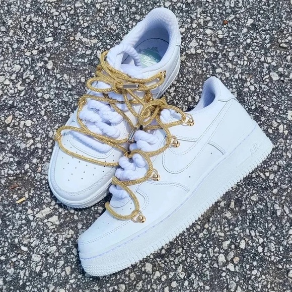 Custom Gold Lace Air Force 1